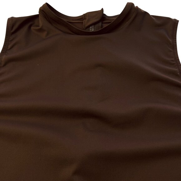 SKIMS Swim Sleeveless One Piece Cocoa 4X - Picture 4 of 12